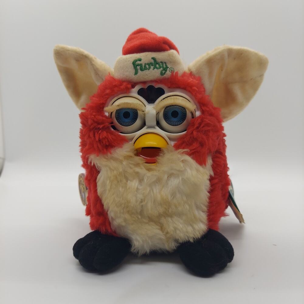 1999 TIGER Special Limited Edition Santa Furby # 159,782/500,000 Vintage Y2K